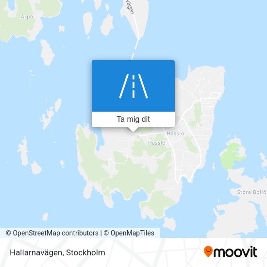 Hallarnavägen karta