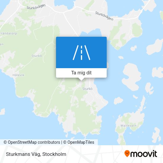 Sturkmans Väg karta