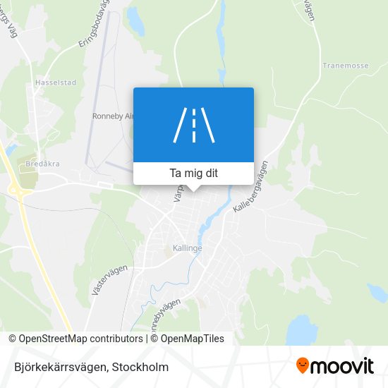 Björkekärrsvägen karta