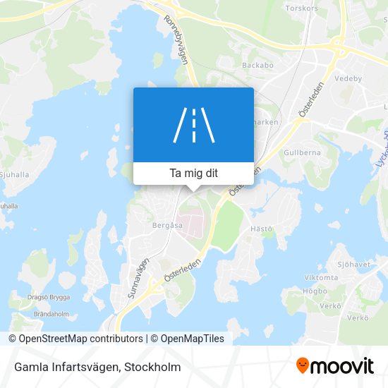 Gamla Infartsvägen karta