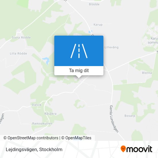 Lejdingsvägen karta