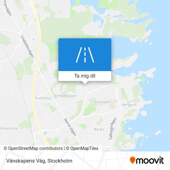 Vänskapens Väg karta