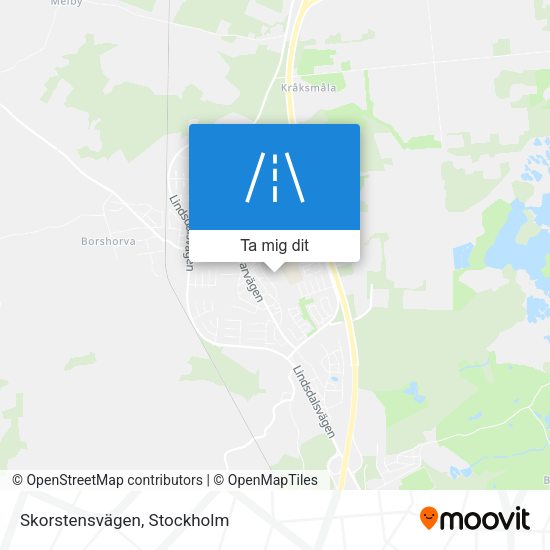 Skorstensvägen karta