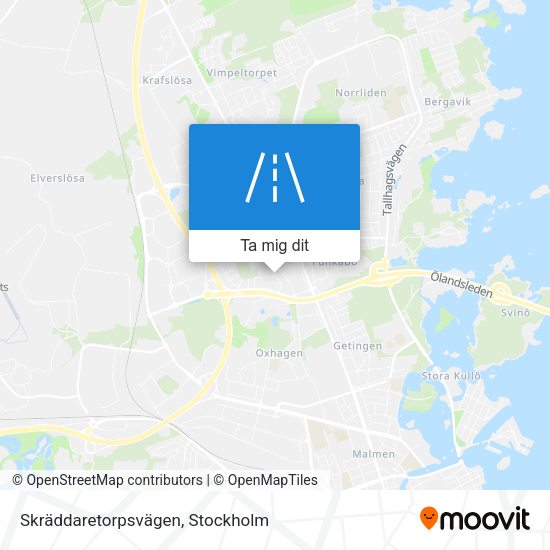 Skräddaretorpsvägen karta