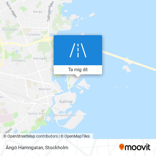 Ängö Hamngatan karta