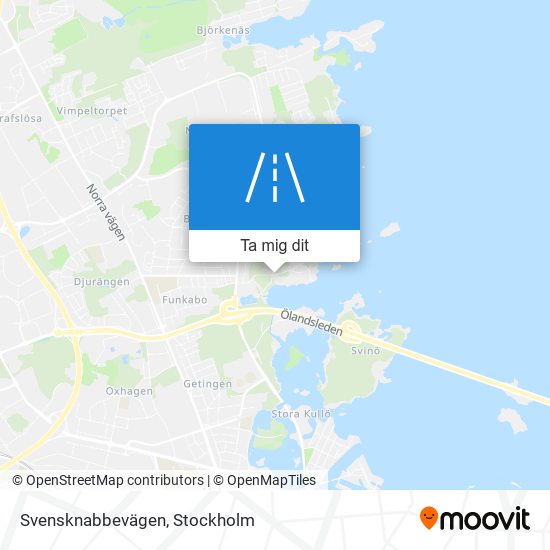 Svensknabbevägen karta