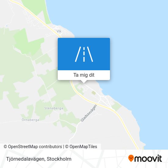Tjörnedalavägen karta