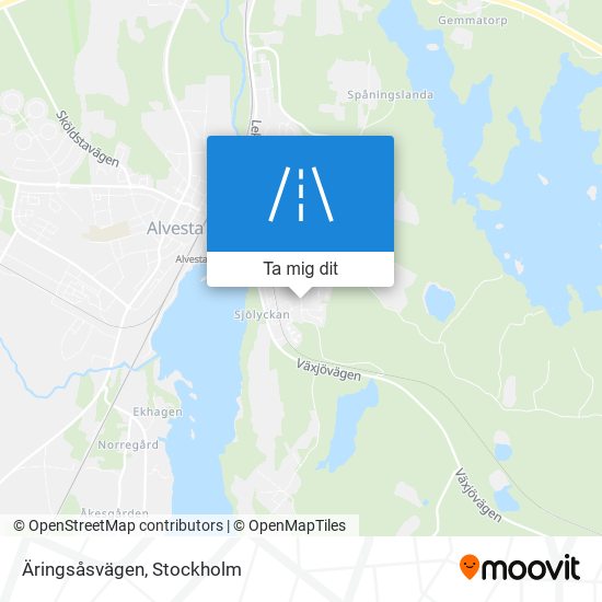 Äringsåsvägen karta