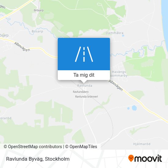 Ravlunda Byväg karta