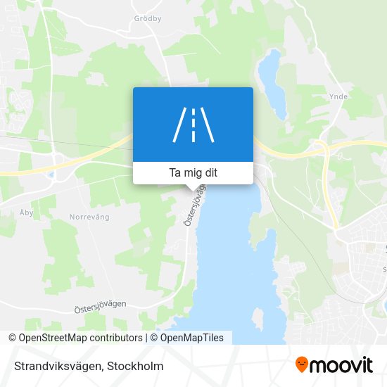 Strandviksvägen karta