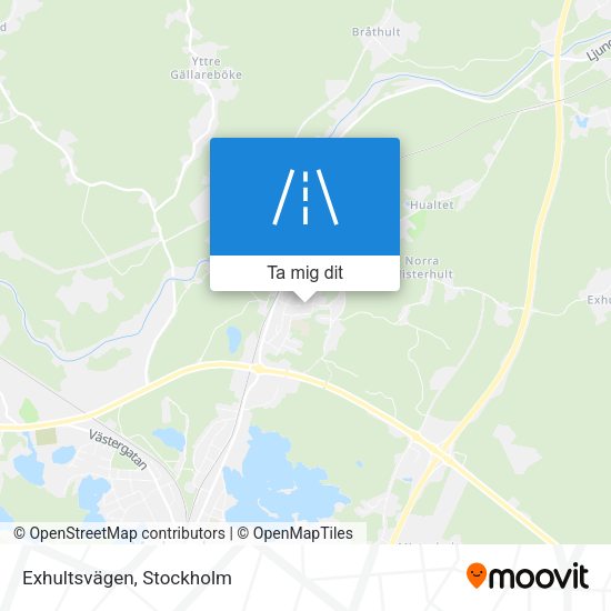 Exhultsvägen karta