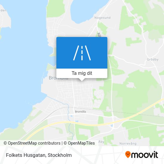 Folkets Husgatan karta