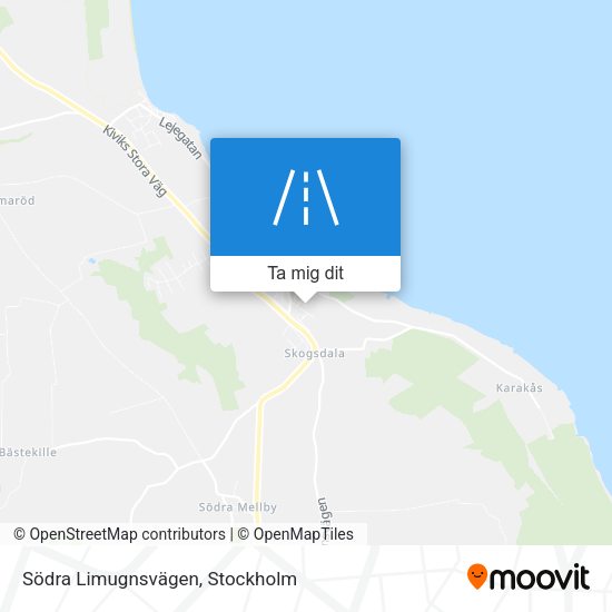 Södra Limugnsvägen karta