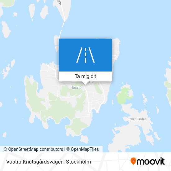 Västra Knutsgårdsvägen karta
