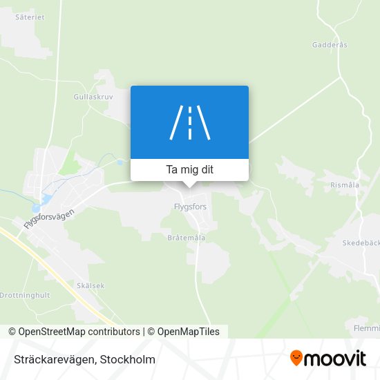 Sträckarevägen karta