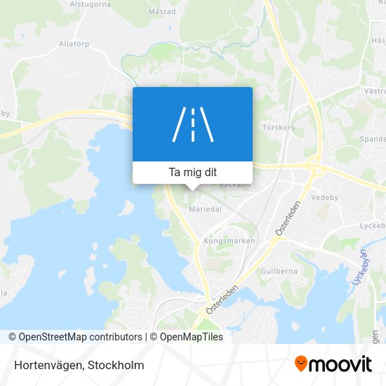 Hortenvägen karta