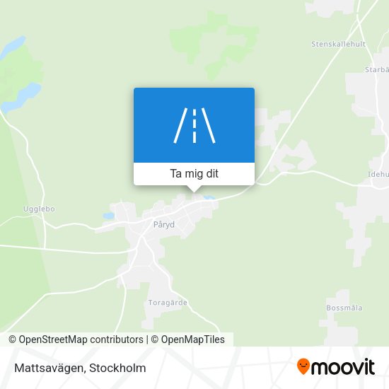 Mattsavägen karta