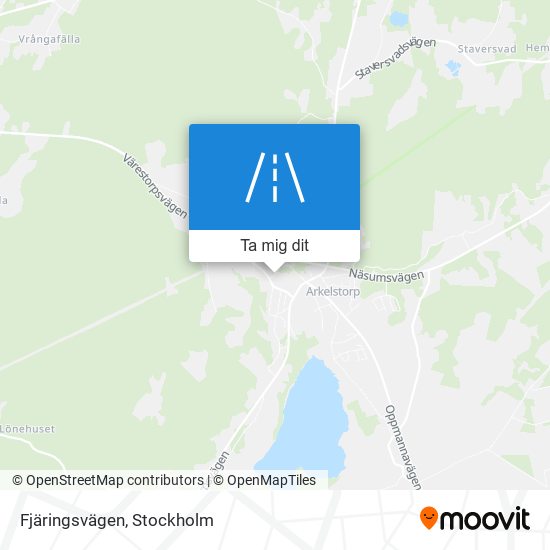 Fjäringsvägen karta