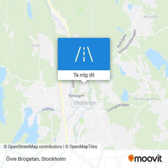 Övre Brogatan karta