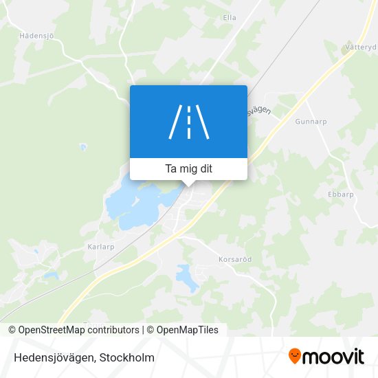 Hedensjövägen karta
