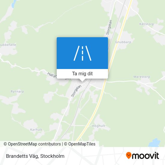 Brandetts Väg karta