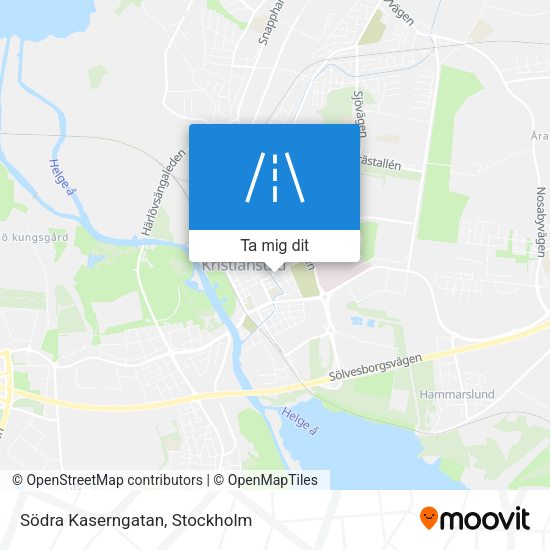 Södra Kaserngatan karta