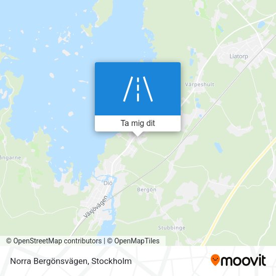 Norra Bergönsvägen karta