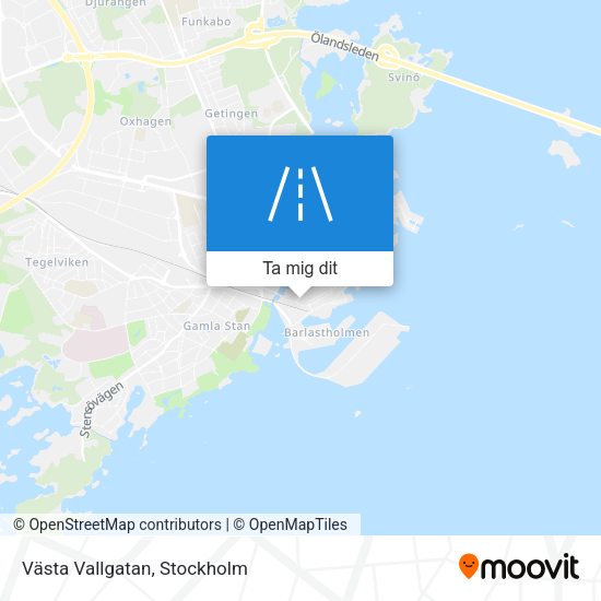 Västa Vallgatan karta