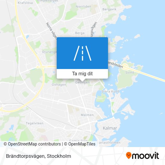 Brändtorpsvägen karta