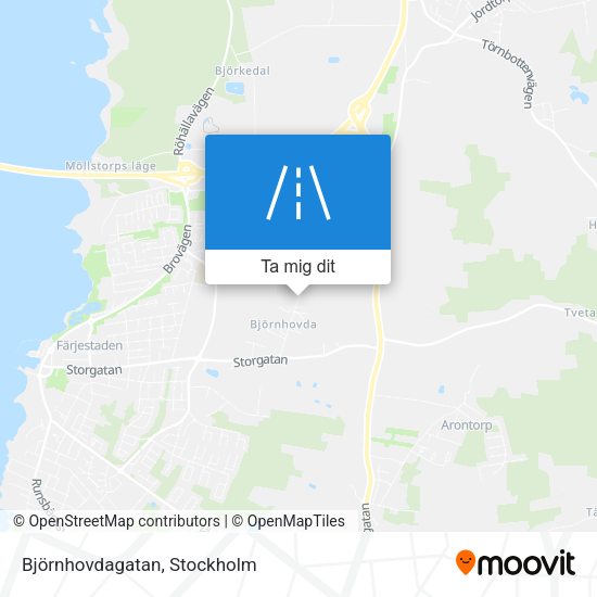 Björnhovdagatan karta