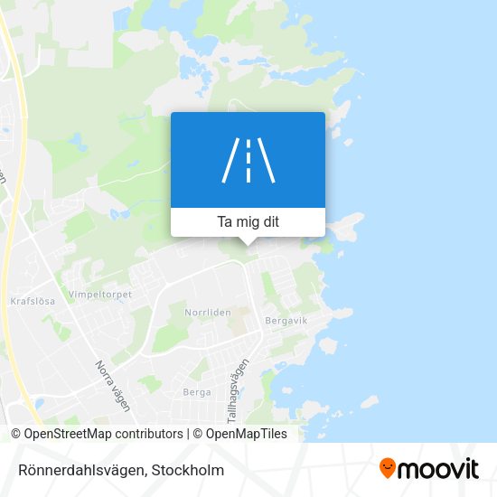 Rönnerdahlsvägen karta