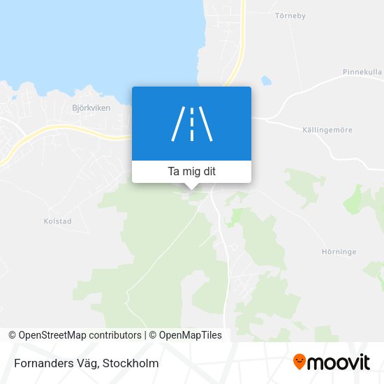 Fornanders Väg karta