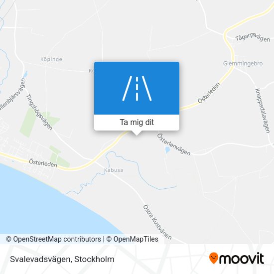 Svalevadsvägen karta
