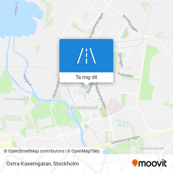 Östra Kaserngatan karta