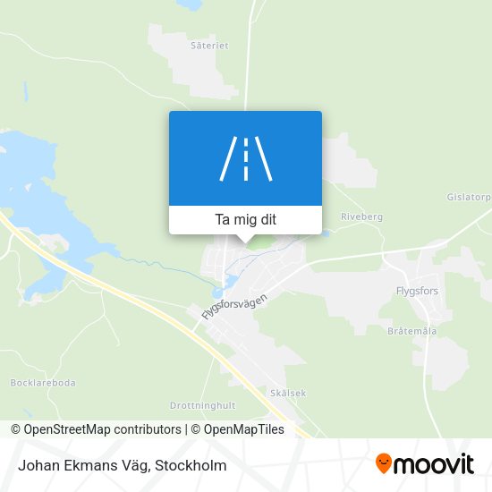 Johan Ekmans Väg karta