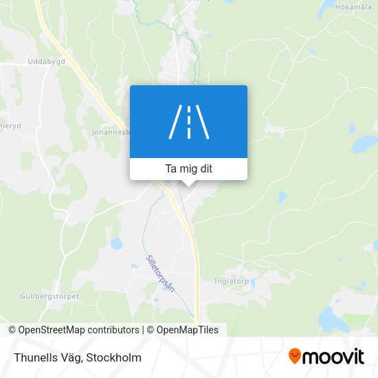 Thunells Väg karta