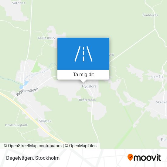 Degelvägen karta