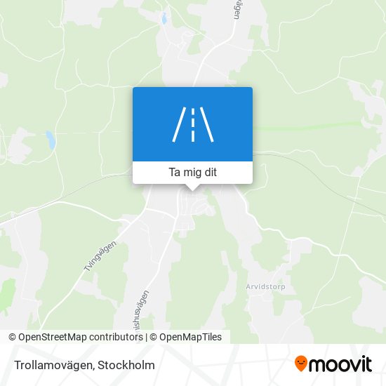 Trollamovägen karta