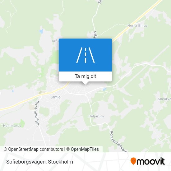 Sofieborgsvägen karta