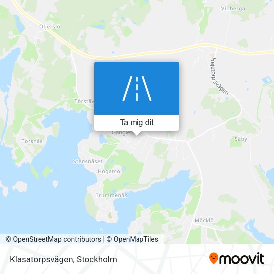 Klasatorpsvägen karta