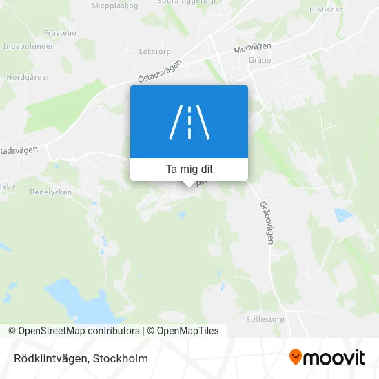 Rödklintvägen karta