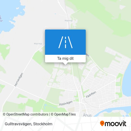 Gulltravsvägen karta