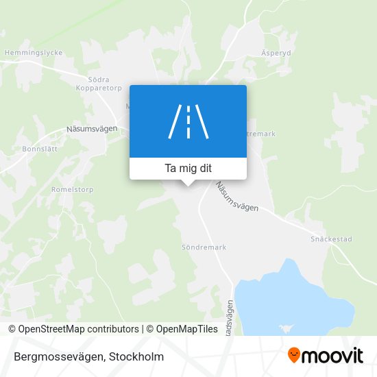 Bergmossevägen karta