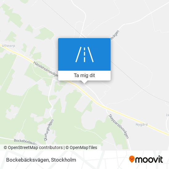 Bockebäcksvägen karta