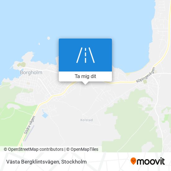 Västa Bergklintsvägen karta