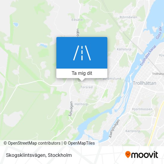 Skogsklintsvägen karta