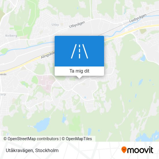 Utåkravägen karta