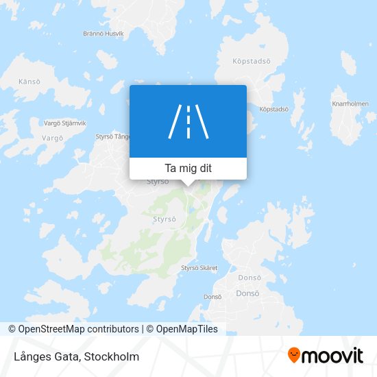 Långes Gata karta
