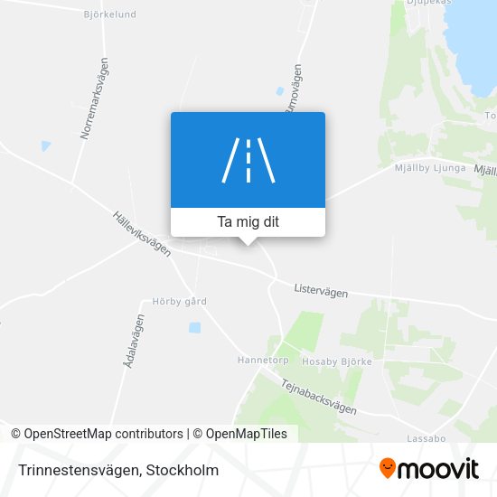 Trinnestensvägen karta