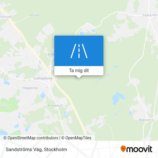 Sandströms Väg karta